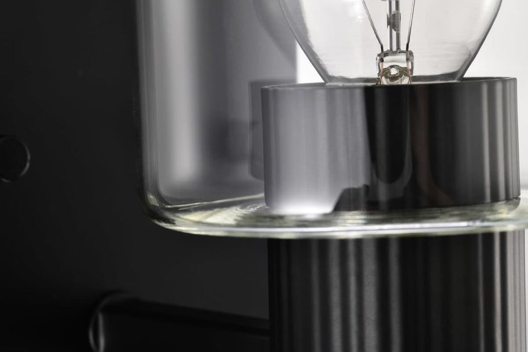Vanity Nuvo 60-8061 Clarksville - 1 Light Vanity - Matte Black with Clear Glass Nuvo