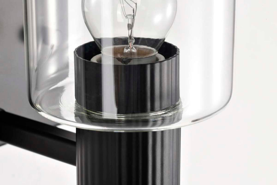 Vanity Nuvo 60-8061 Clarksville - 1 Light Vanity - Matte Black with Clear Glass Nuvo