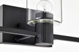 Vanity Nuvo 60-8063 Clarksville - 3 Light Vanity - Matte Black with Clear Glass Nuvo