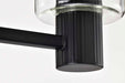 Vanity Nuvo 60-8063 Clarksville - 3 Light Vanity - Matte Black with Clear Glass Nuvo