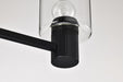Vanity Nuvo 60-8063 Clarksville - 3 Light Vanity - Matte Black with Clear Glass Nuvo