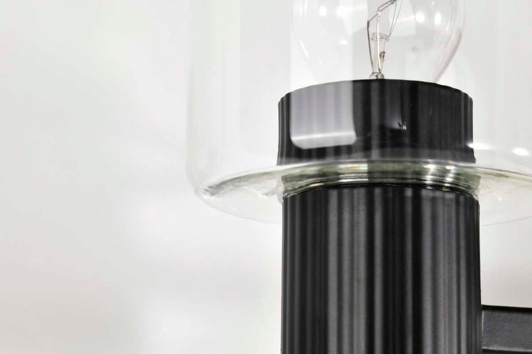Vanity Nuvo 60-8063 Clarksville - 3 Light Vanity - Matte Black with Clear Glass Nuvo