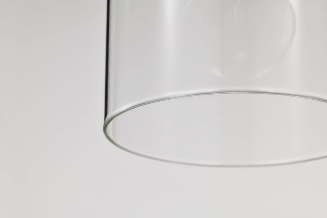 Mini Pendant Nuvo 60-8064 Clarksville - 5 Inch Mini Pendant - Matte Black with Clear Glass Nuvo