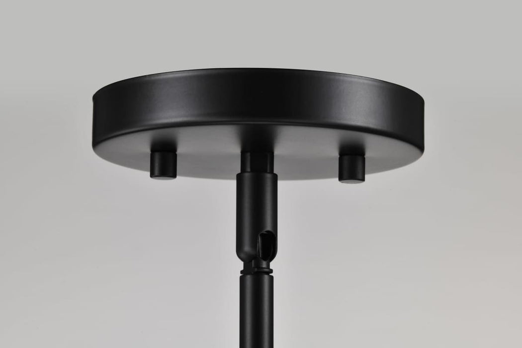 Mini Pendant Nuvo 60-8064 Clarksville - 5 Inch Mini Pendant - Matte Black with Clear Glass Nuvo