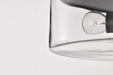 Flush Mount Nuvo 60-8065 Clarksville - 15 Inch Flush Mount - Matte Black with Clear Glass Nuvo