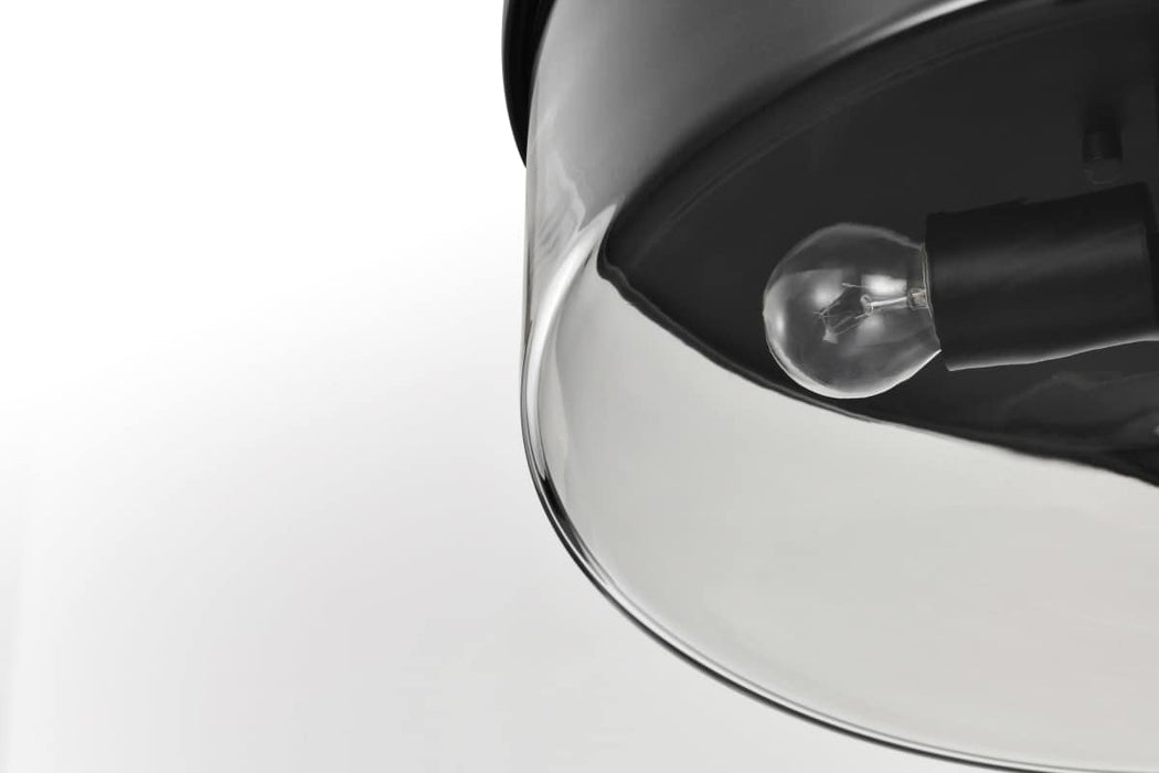 Flush Mount Nuvo 60-8065 Clarksville - 15 Inch Flush Mount - Matte Black with Clear Glass Nuvo