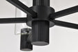 Chandelier Nuvo 60-8066 Clarksville - 28 Inch 5 Light Chandelier - Matte Black with Clear Glass Nuvo