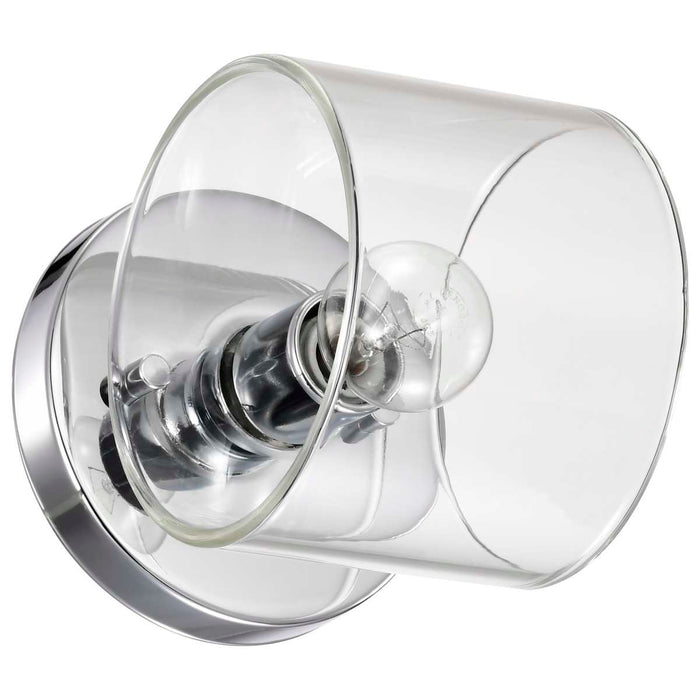 Vanity Nuvo 60-8071 Marlowe - 1 Light Vanity - Polished Nickel with Clear Glass - Polished Nickel Finish Nuvo