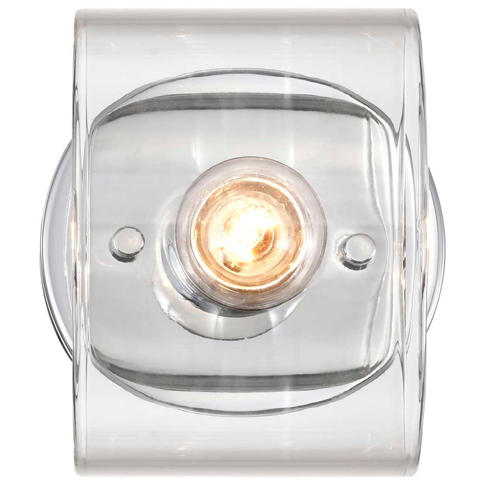 Vanity Nuvo 60-8071 Marlowe - 1 Light Vanity - Polished Nickel with Clear Glass - Polished Nickel Finish Nuvo