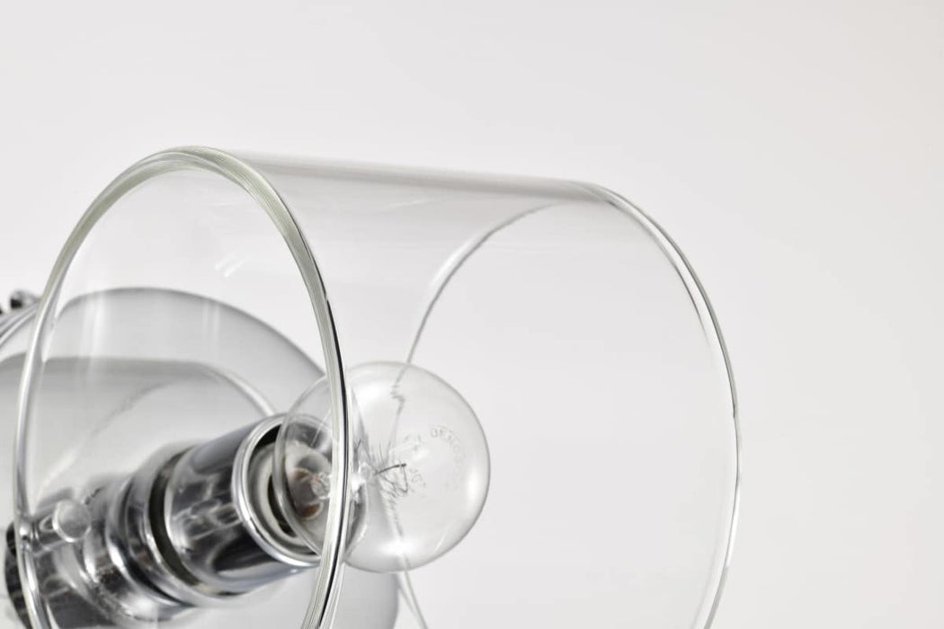 Vanity Nuvo 60-8071 Marlowe - 1 Light Vanity - Polished Nickel with Clear Glass - Polished Nickel Finish Nuvo