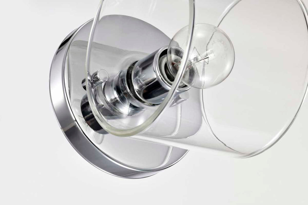 Vanity Nuvo 60-8071 Marlowe - 1 Light Vanity - Polished Nickel with Clear Glass - Polished Nickel Finish Nuvo