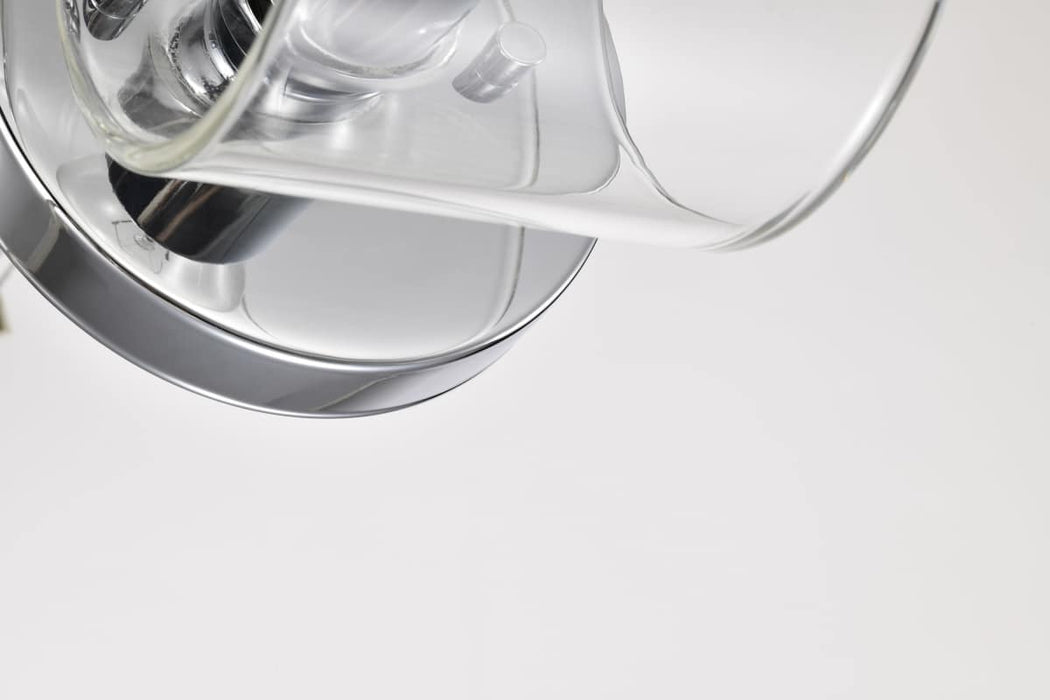 Vanity Nuvo 60-8071 Marlowe - 1 Light Vanity - Polished Nickel with Clear Glass - Polished Nickel Finish Nuvo