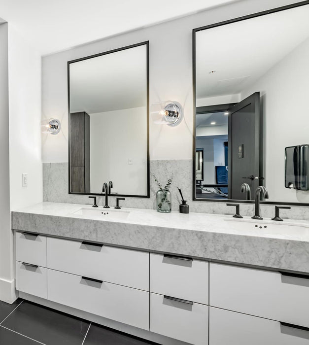 Vanity Nuvo 60-8071 Marlowe - 1 Light Vanity - Polished Nickel with Clear Glass - Polished Nickel Finish Nuvo