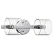 Vanity Nuvo 60-8072 Marlowe - 2 Light Vanity - Polished Nickel with Clear Glass - Polished Nickel Finish Nuvo