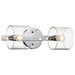 Vanity Nuvo 60-8072 Marlowe - 2 Light Vanity - Polished Nickel with Clear Glass - Polished Nickel Finish Nuvo