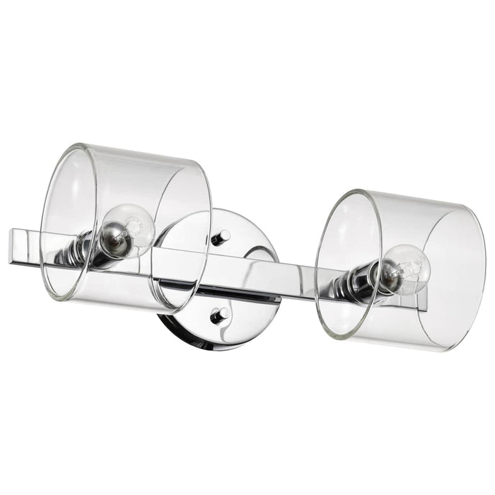 Vanity Nuvo 60-8072 Marlowe - 2 Light Vanity - Polished Nickel with Clear Glass - Polished Nickel Finish Nuvo