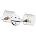 Vanity Nuvo 60-8072 Marlowe - 2 Light Vanity - Polished Nickel with Clear Glass - Polished Nickel Finish Nuvo