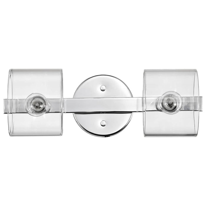 Vanity Nuvo 60-8072 Marlowe - 2 Light Vanity - Polished Nickel with Clear Glass - Polished Nickel Finish Nuvo