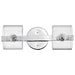 Vanity Nuvo 60-8072 Marlowe - 2 Light Vanity - Polished Nickel with Clear Glass - Polished Nickel Finish Nuvo