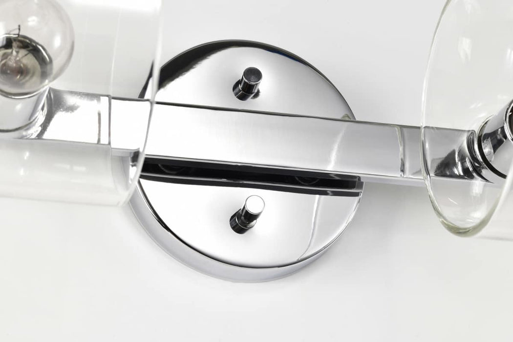 Vanity Nuvo 60-8072 Marlowe - 2 Light Vanity - Polished Nickel with Clear Glass - Polished Nickel Finish Nuvo