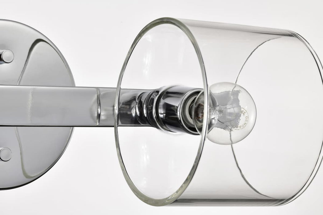 Vanity Nuvo 60-8072 Marlowe - 2 Light Vanity - Polished Nickel with Clear Glass - Polished Nickel Finish Nuvo