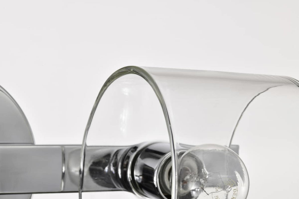 Vanity Nuvo 60-8072 Marlowe - 2 Light Vanity - Polished Nickel with Clear Glass - Polished Nickel Finish Nuvo
