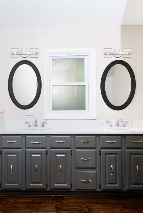Vanity Nuvo 60-8072 Marlowe - 2 Light Vanity - Polished Nickel with Clear Glass - Polished Nickel Finish Nuvo
