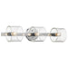 Vanity Nuvo 60-8073 Marlowe - 3 Light Vanity - Polished Nickel with Clear Glass - Polished Nickel Finish Nuvo