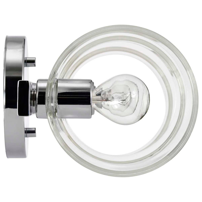 Vanity Nuvo 60-8073 Marlowe - 3 Light Vanity - Polished Nickel with Clear Glass - Polished Nickel Finish Nuvo