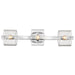 Vanity Nuvo 60-8073 Marlowe - 3 Light Vanity - Polished Nickel with Clear Glass - Polished Nickel Finish Nuvo
