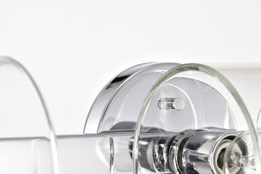Vanity Nuvo 60-8073 Marlowe - 3 Light Vanity - Polished Nickel with Clear Glass - Polished Nickel Finish Nuvo