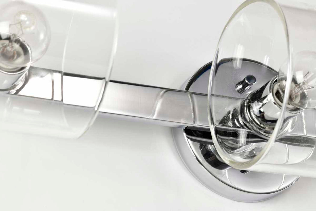 Vanity Nuvo 60-8073 Marlowe - 3 Light Vanity - Polished Nickel with Clear Glass - Polished Nickel Finish Nuvo