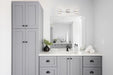 Vanity Nuvo 60-8073 Marlowe - 3 Light Vanity - Polished Nickel with Clear Glass - Polished Nickel Finish Nuvo
