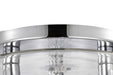 Flush Mount Nuvo 60-8074 Marlowe - 15 Inch Flush Mount - Polished Nickel with Clear Glass - Polished Nickel Finish Nuvo