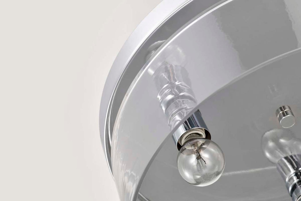 Flush Mount Nuvo 60-8074 Marlowe - 15 Inch Flush Mount - Polished Nickel with Clear Glass - Polished Nickel Finish Nuvo