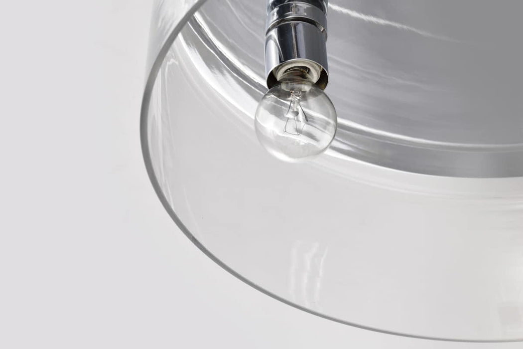 Flush Mount Nuvo 60-8074 Marlowe - 15 Inch Flush Mount - Polished Nickel with Clear Glass - Polished Nickel Finish Nuvo