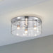 Flush Mount Nuvo 60-8074 Marlowe - 15 Inch Flush Mount - Polished Nickel with Clear Glass - Polished Nickel Finish Nuvo