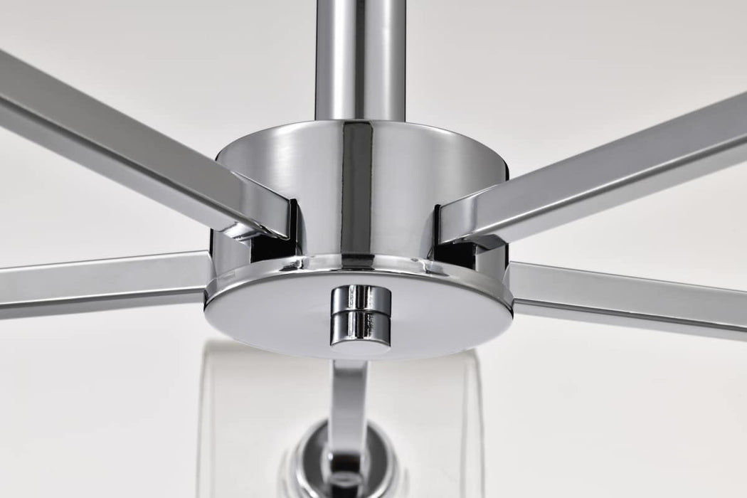 Chandelier Nuvo 60-8075 Marlowe - 28 Inch 5 Light Chandelier - Polished Nickel with Clear Glass - Polished Nickel Finish Nuvo
