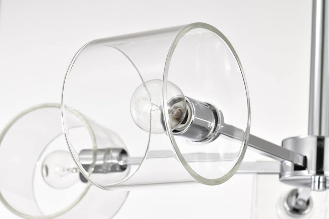 Chandelier Nuvo 60-8075 Marlowe - 28 Inch 5 Light Chandelier - Polished Nickel with Clear Glass - Polished Nickel Finish Nuvo