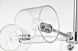 Chandelier Nuvo 60-8075 Marlowe - 28 Inch 5 Light Chandelier - Polished Nickel with Clear Glass - Polished Nickel Finish Nuvo