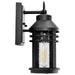 Wall Lantern Nuvo 60-8101 Wilton - 1 Light Small Wall Lantern - Matte Black with Clear Seeded Glass Nuvo
