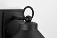 Wall Lantern Nuvo 60-8101 Wilton - 1 Light Small Wall Lantern - Matte Black with Clear Seeded Glass Nuvo
