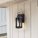 Wall Lantern Nuvo 60-8101 Wilton - 1 Light Small Wall Lantern - Matte Black with Clear Seeded Glass Nuvo