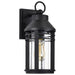 Wall Lantern Nuvo 60-8102 Wilton - 1 Light Medium Wall Lantern - Matte Black with Clear Seeded Glass Nuvo