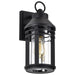 Wall Lantern Nuvo 60-8102 Wilton - 1 Light Medium Wall Lantern - Matte Black with Clear Seeded Glass Nuvo