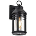 Wall Lantern Nuvo 60-8102 Wilton - 1 Light Medium Wall Lantern - Matte Black with Clear Seeded Glass Nuvo