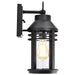 Wall Lantern Nuvo 60-8102 Wilton - 1 Light Medium Wall Lantern - Matte Black with Clear Seeded Glass Nuvo