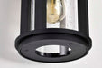 Wall Lantern Nuvo 60-8102 Wilton - 1 Light Medium Wall Lantern - Matte Black with Clear Seeded Glass Nuvo