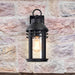 Wall Lantern Nuvo 60-8102 Wilton - 1 Light Medium Wall Lantern - Matte Black with Clear Seeded Glass Nuvo