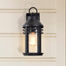 Wall Lantern Nuvo 60-8102 Wilton - 1 Light Medium Wall Lantern - Matte Black with Clear Seeded Glass Nuvo